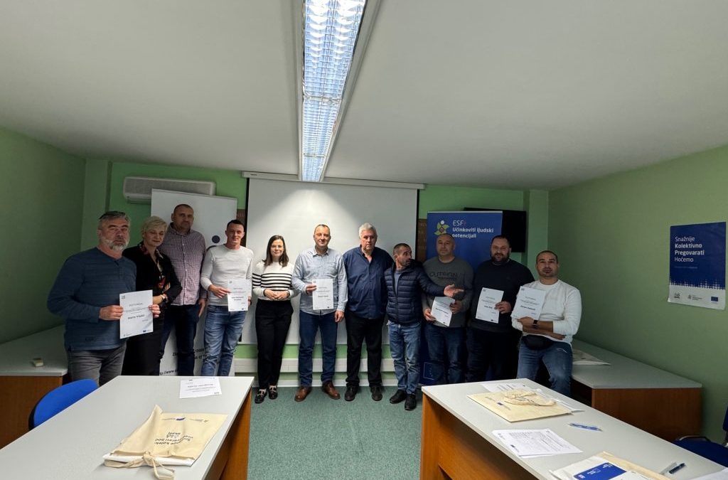 Radionica u sklopu projekta SKPH “Snažnije kolektivno pregovarati hoćemo” održana u Osijeku
