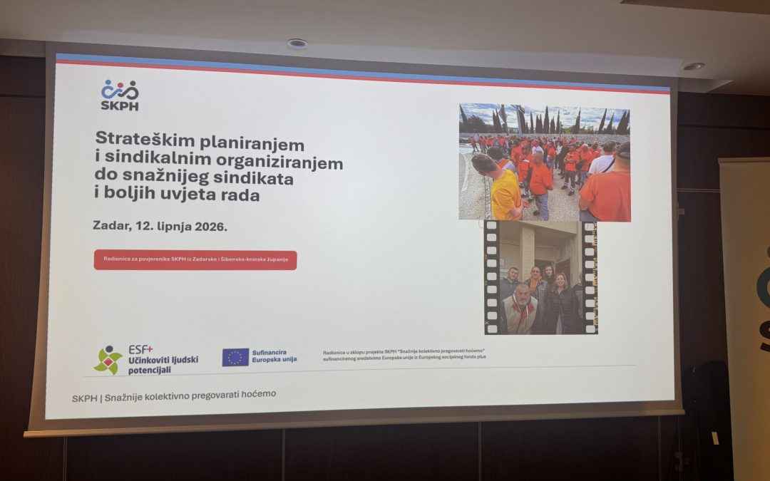 Održane radionice za sindikalne povjerenike u Zadru i Splitu